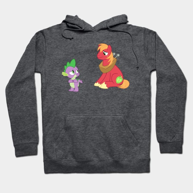 Big Mac and Spike 1 Hoodie by CloudyGlow